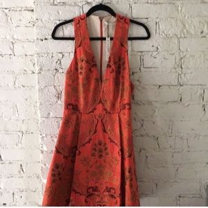 Alice + Olivia Orange Dress